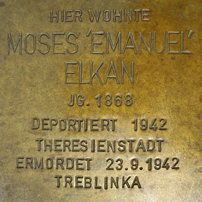 Stolperstein Moses Elkan