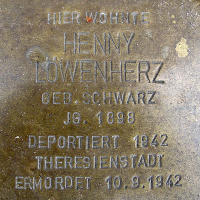 Stolperstein Henny Löwenherz