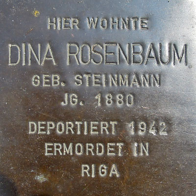 Stolperstein Dina Rosenbaum
